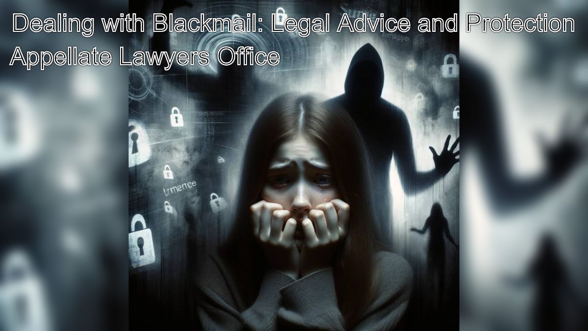 Dealing with Blackmail: Legal Advice and Protection