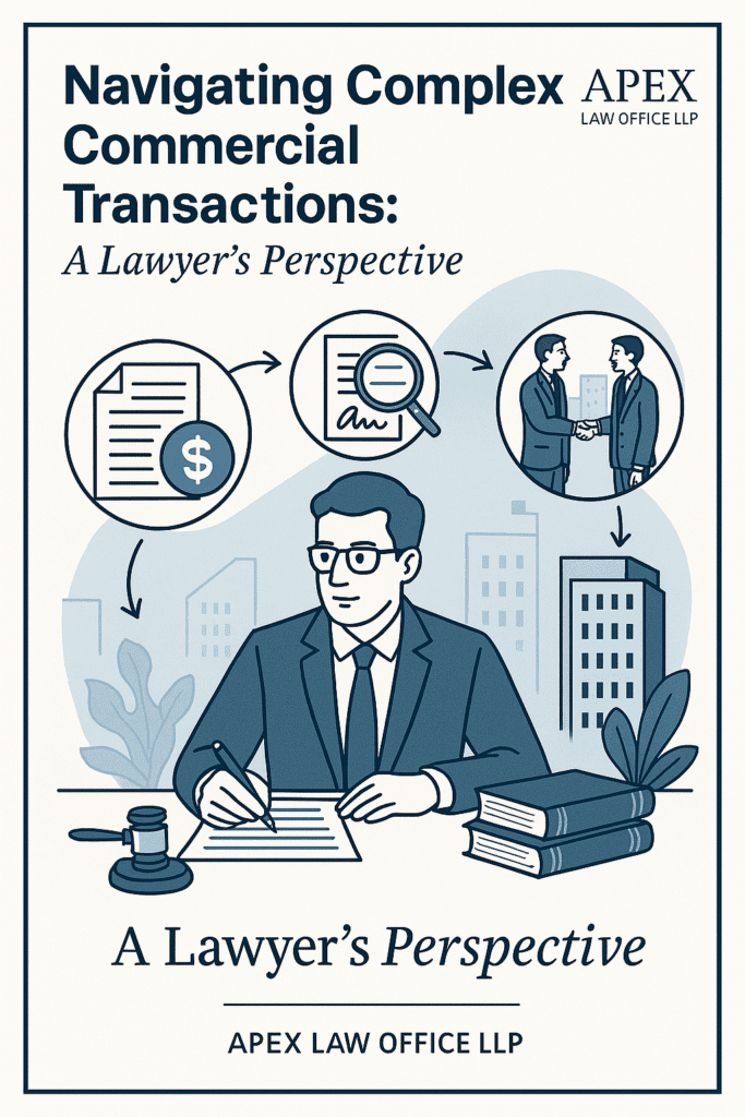 image for "Navigating Complex Commercial Transactions: A Lawyer’s Perspective – Apex Law Office LLP"