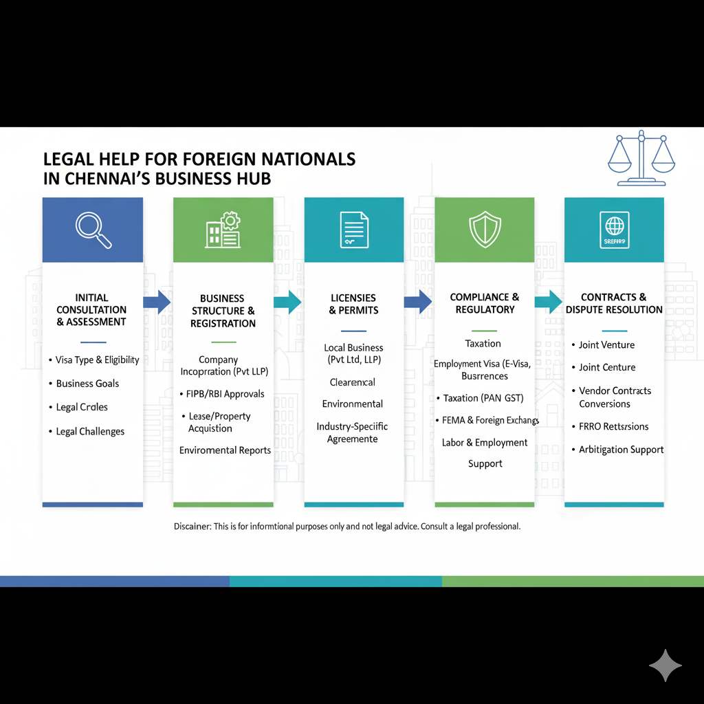 Legal Help for Foreign Nationals in Chennai’s Business Hub