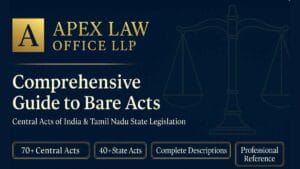 Comprehensive Guide to Central Bare Acts of India and Tamil Nadu State Bare Acts