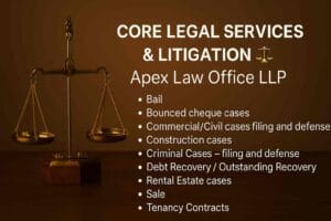 Core Legal Services & Litigation ⚖️ | Civil, Criminal, Bail, Cheque Bounce & Property Disputes