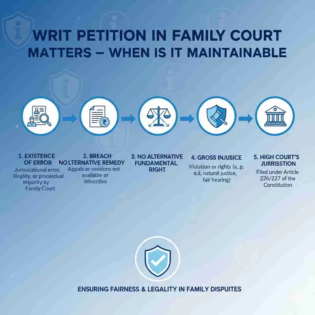 Writ Petition in Family Court Matters – When Is It Maintainable