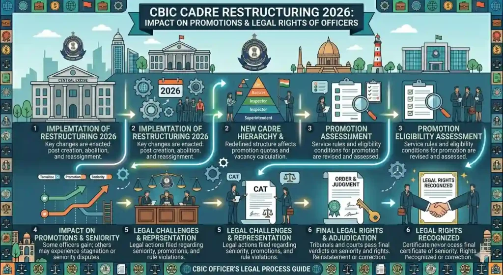 CBIC Cadre Restructuring 2026: Impact on Promotions & Legal Rights of Officers