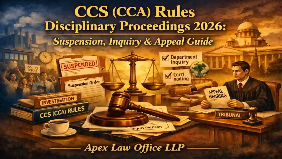 CCS (CCA) Rules Disciplinary Proceedings 2026: Suspension, Inquiry & Appeal Guide