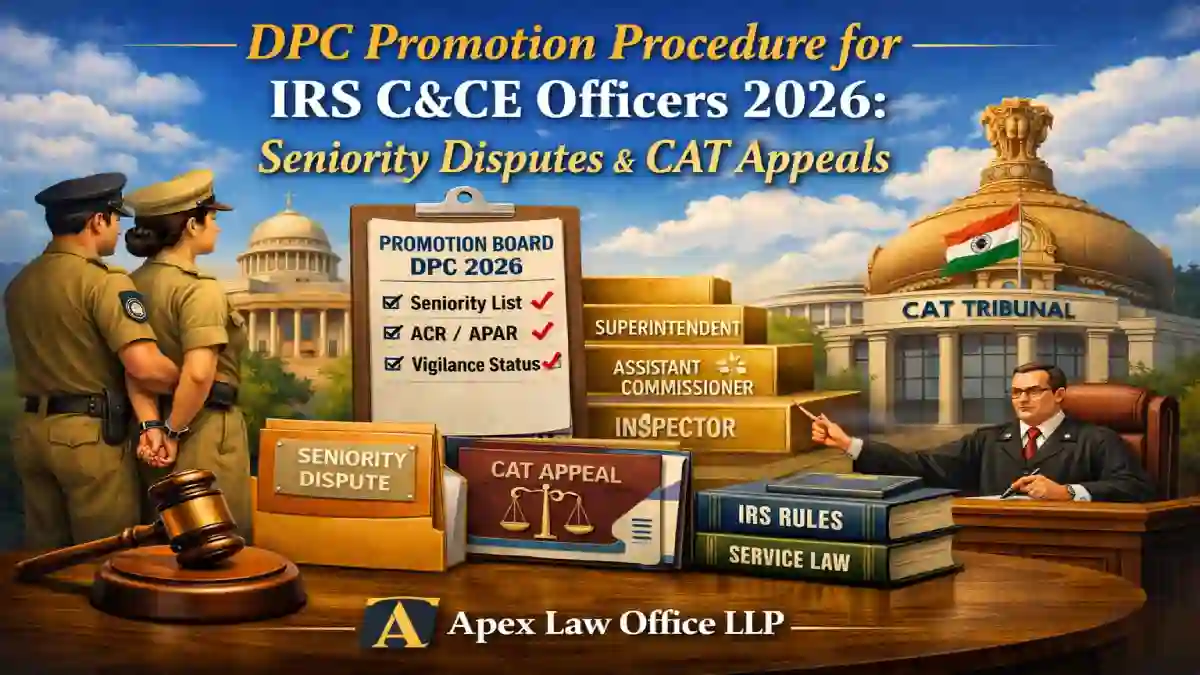 DPC Promotion Procedure for IRS C&CE Officers 2026: Seniority Disputes & CAT Appeals