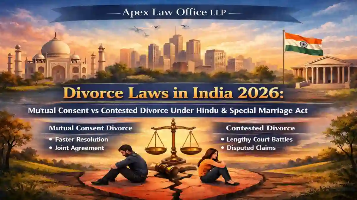 Divorce Laws in India 2026: Mutual Consent vs Contested Divorce Under Hindu & Special Marriage Act