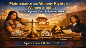 Maintenance and Alimony Rights for Women in India: Latest Supreme Court Judgments 2026