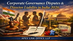 Corporate Governance Disputes & Director Liability in India 2026