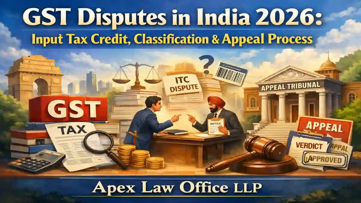 GST Disputes in India 2026: Input Tax Credit, Classification & Appeal Process