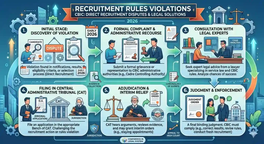 Recruitment Rules Violations CBIC: Direct Recruitment Disputes & Legal Solutions 2026