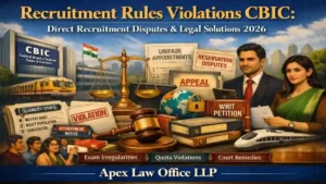 Recruitment Rules Violations CBIC: Direct Recruitment Disputes & Legal Solutions 2026