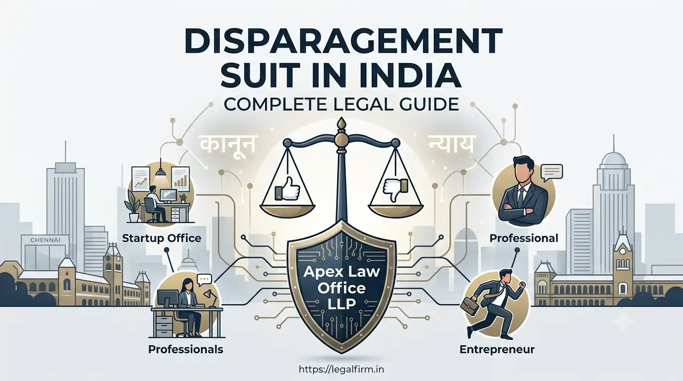 Disparagement Suit in India: Complete Legal Guide for Businesses, Professionals, Startups and Individuals