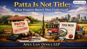 Patta Is Not Title: What Property Buyers Must Understand