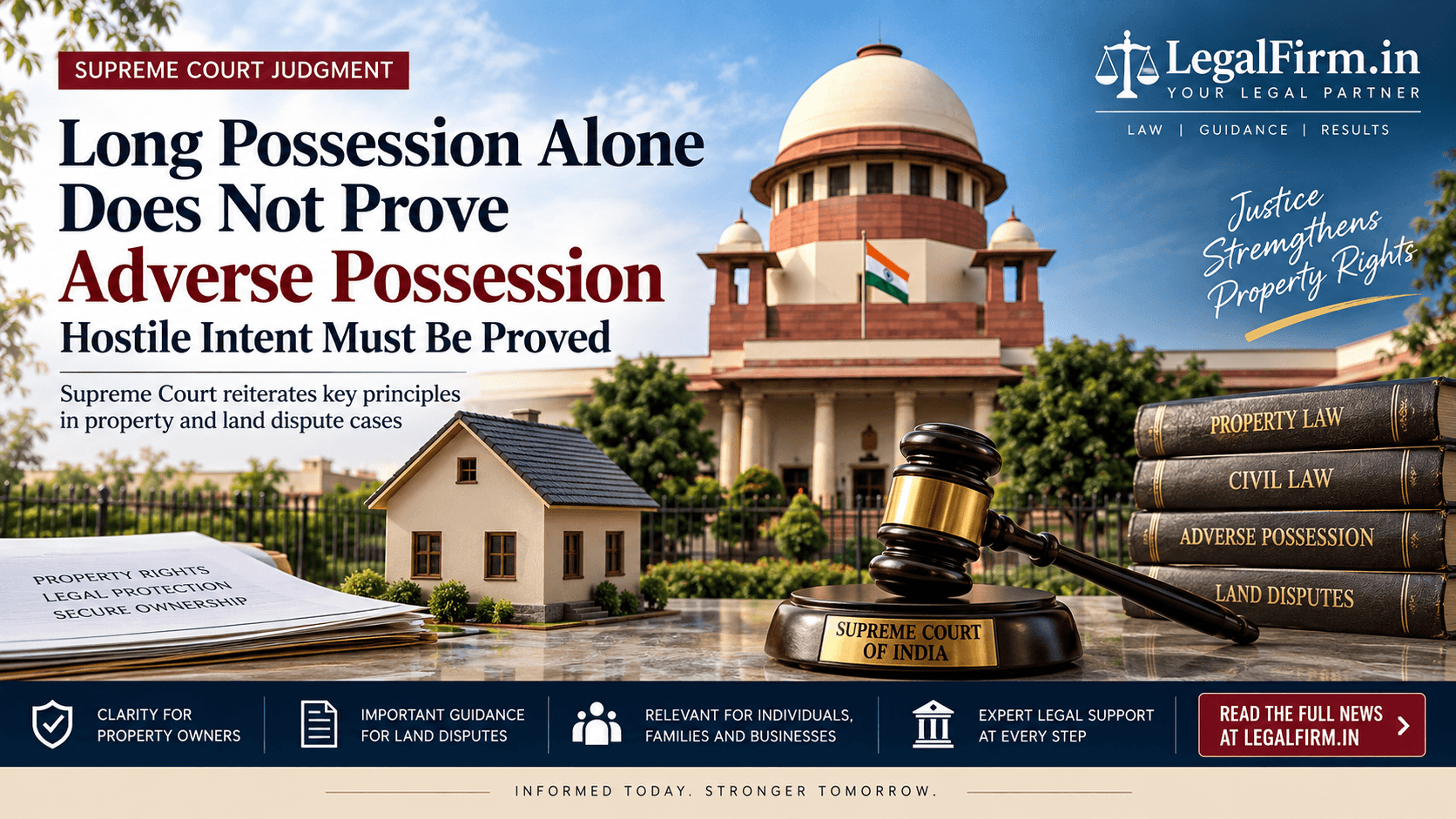 Supreme Court judgment on adverse possession and hostile intent