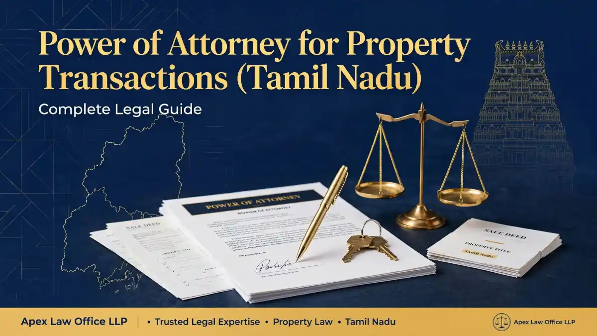 Power of Attorney for Property Transactions (Tamil Nadu): Complete Legal Guide